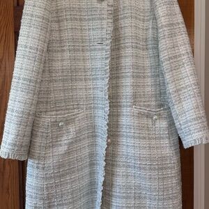 kate spade Cream Tweed Teddy Jacket